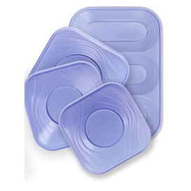 Vassoio di Plastica PP "X-Table" 3C Viola 330x230mm (2 Pezzi)
