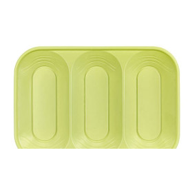 Vassoio di Plastica PP "X-Table" 3C Lime 330x230mm (2 Pezzi)