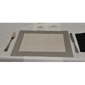 Tovaglietta di Carta 30x40cm "Piede di Gallo" Nero 50g (2500 Pezzi)