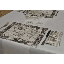 Tovaglietta di Carta 30x40cm "Stampa" Nero 50g (2500 Pezzi)