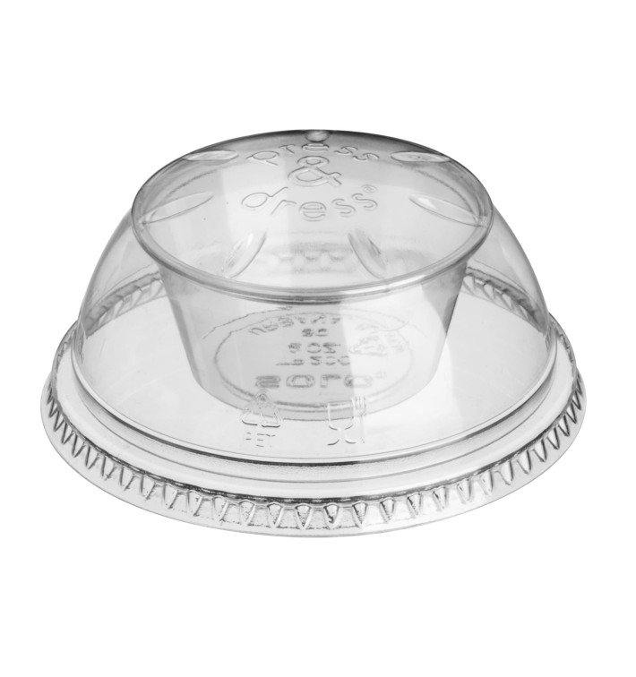 Coperchio con Coppette PET "Press&Dress" Ø9,2cm (50 Pezzi) Coperchio con Coppette PET "Press&Dress" Ø9,2cm (50 Pezzi)
