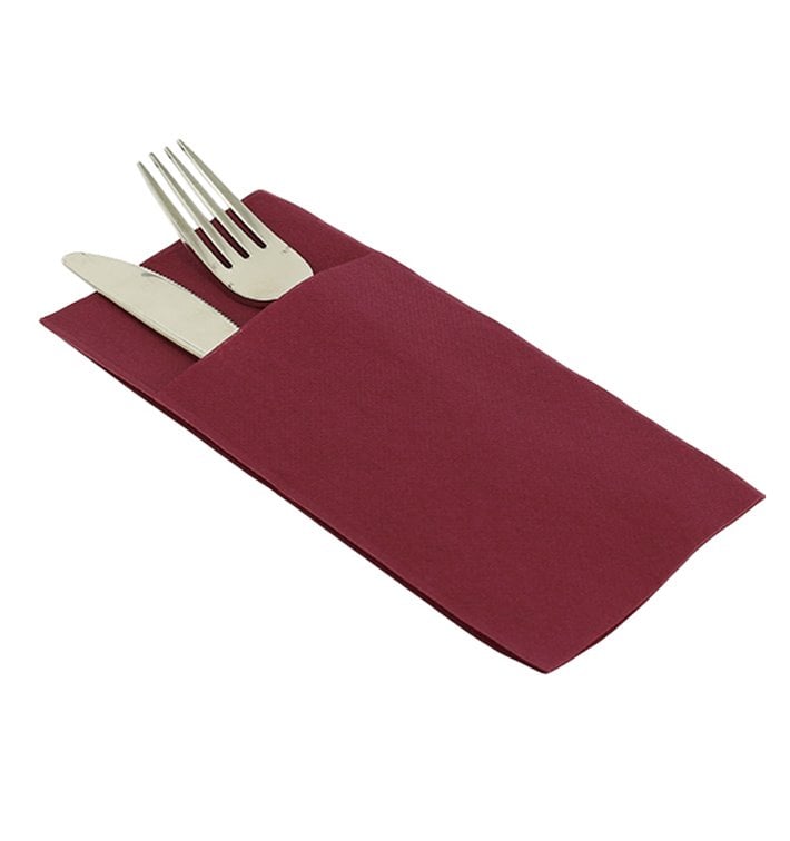 Tovagliolo Kanguro di Airlaid Bordò 33x40cm (30 Pezzi) Tovagliolo Kanguro di Airlaid Bordò 33x40cm (30 Pezzi)