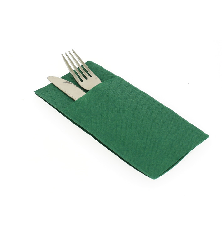 Tovagliolo Kanguro di Airlaid Verde 40x40cm (30 Pezzi) Tovagliolo Kanguro di Airlaid Verde 40x40cm (30 Pezzi)