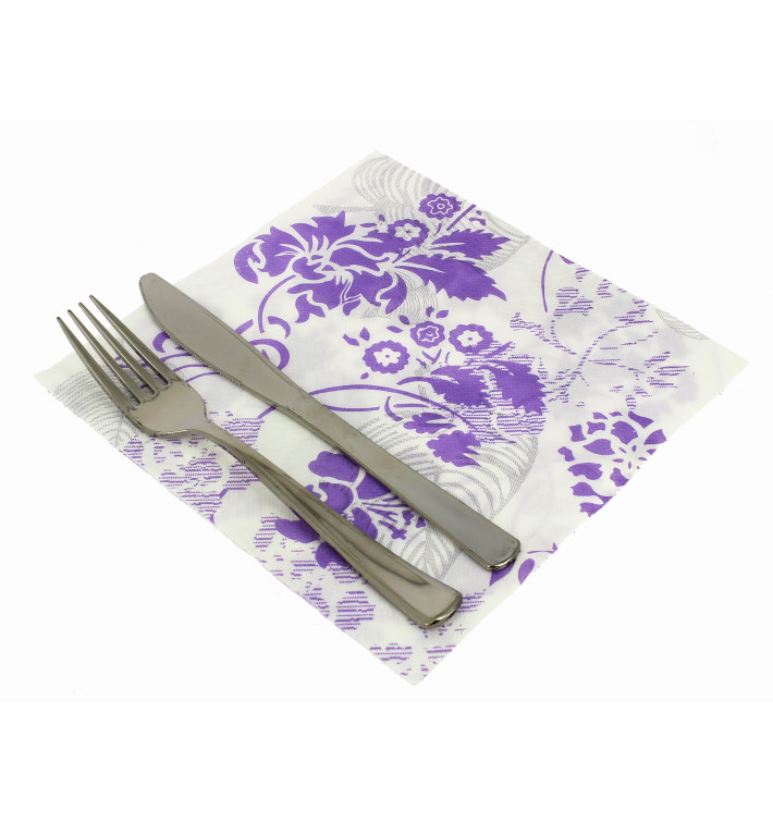 Tovagliolo di Carta "Giardino" Punta- Punta 40x40cm (50 Pezzi) Tovagliolo di Carta "Giardino" Punta- Punta 40x40cm (50 Pezzi)