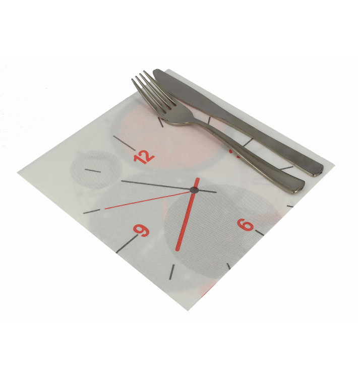 Tovagliolo di Carta "TicTac" Punta- Punta 40x40cm (50 Pezzi) Tovagliolo di Carta "TicTac" Punta- Punta 40x40cm (50 Pezzi)