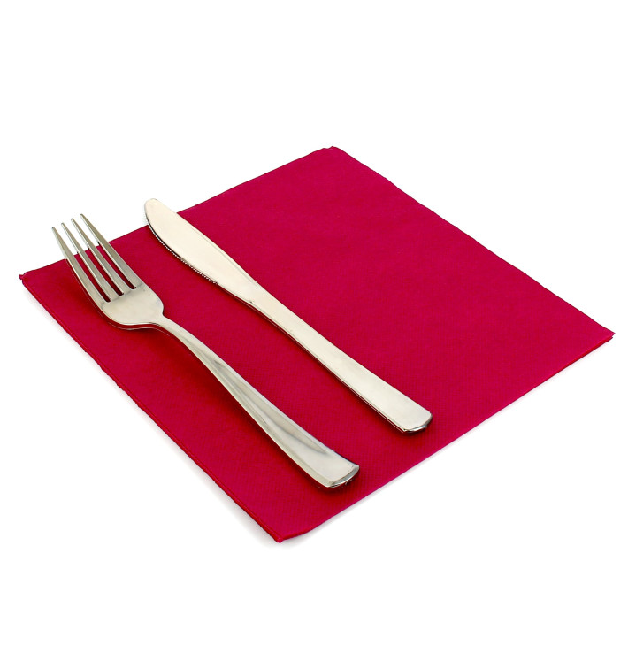 Tovagliolo di Carta Bordò 2V Punta-Punta 33x33cm (1350 Pezzi) Tovagliolo di Carta Bordò 2V Punta-Punta 33x33cm (1350 Pezzi)