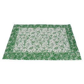 Tovaglietta di Carta 30x40cm "Cachemire" Verde 50g (500 Pezzi)