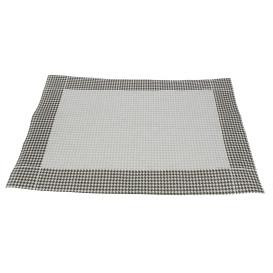Tovaglietta di Carta 30x40cm "Piede di Gallo" Nero 50g (2500 Pezzi)