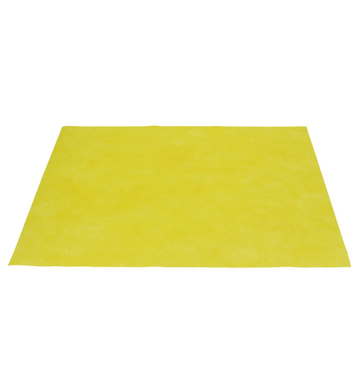 Tovaglietta Non Tessuto Giallo 300x400mm 50g (500 Pezzi) Tovaglietta Non Tessuto Giallo 300x400mm 50g (500 Pezzi)