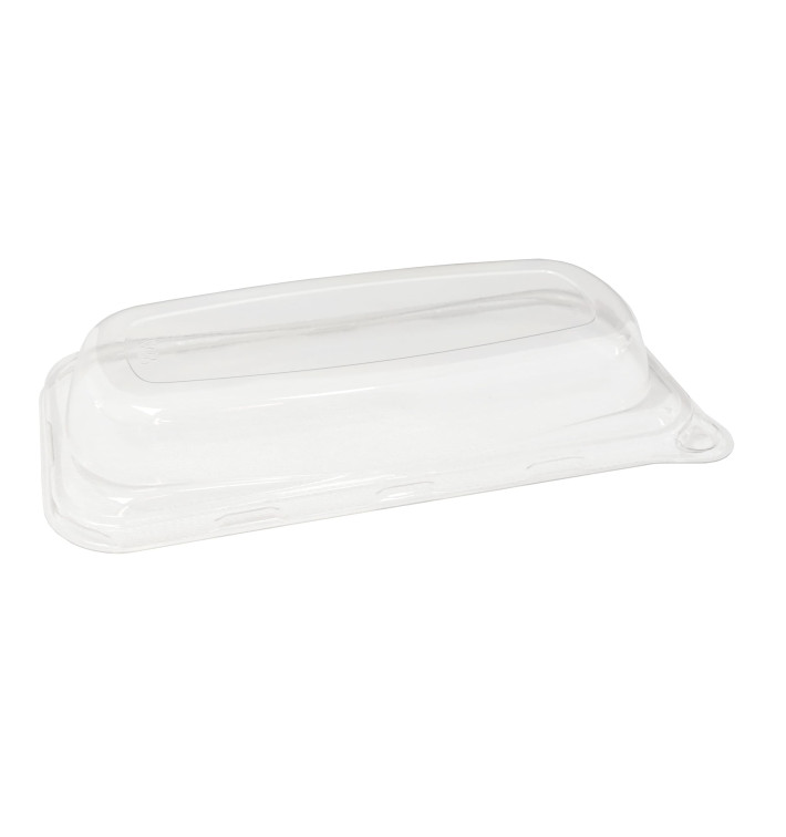 Coperchio PET Vassoi Canna da Zucchero 20x10x3cm (50 Pezzi) Coperchio PET Vassoi Canna da Zucchero 20x10x3cm (50 Pezzi)