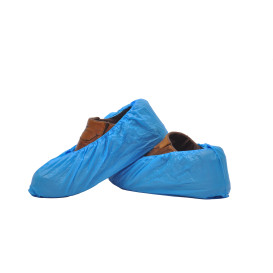 Copriscarpe in Polietilene CPE 40 Micron Blu (2000 Pezzi)