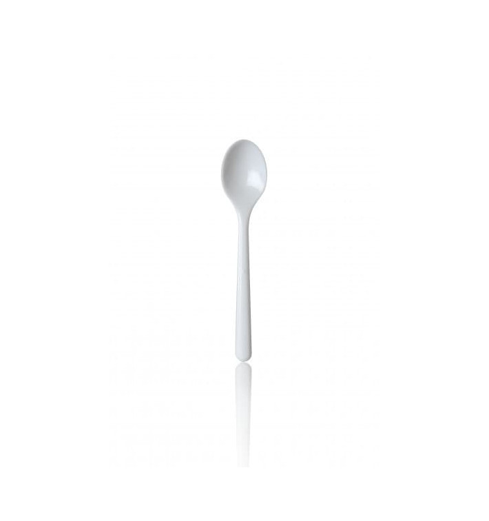 Cucchiaino di Plastica Premium Bianca 130 mm (1.000 Pezzi) Cucchiaino di Plastica Premium Bianca 130 mm (1.000 Pezzi)
