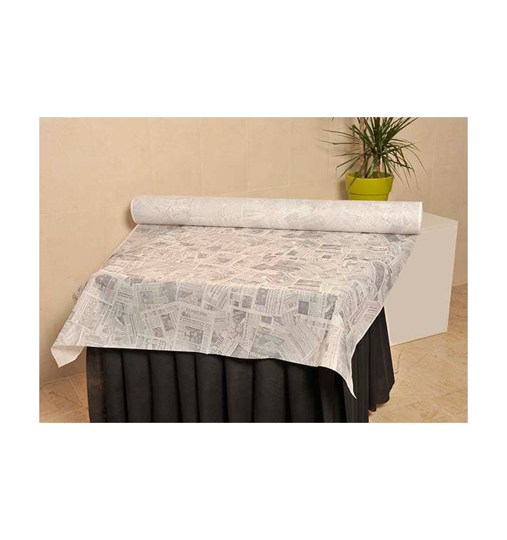 Tovaglia Rotolo Non Tessuto Bianco "Stampa" 1,2x50m 50g (1 Unità) Tovaglia Rotolo Non Tessuto Bianco "Stampa" 1,2x50m 50g (1 Unità)