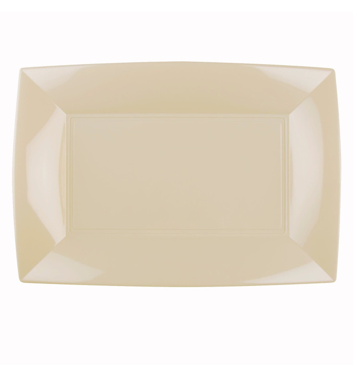 Vassoio Plastica Crema Nice PP 345x230mm (6 Pezzi) Vassoio Plastica Crema Nice PP 345x230mm (6 Pezzi)