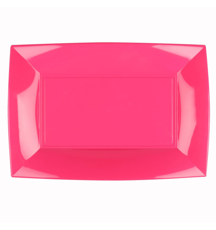 Vassoio Plastica Fucsia Nice PP 345x230mm (6 Pezzi) Vassoio Plastica Fucsia Nice PP 345x230mm (6 Pezzi)