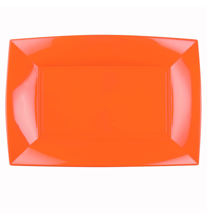 Vassoio Plastica Arancione Nice PP 345x230mm (60 Pezzi) Vassoio Plastica Arancione Nice PP 345x230mm (60 Pezzi)