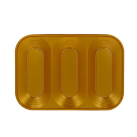 Vassoio di Plastica PP "X-Table" 3C Oro 330x230mm (2 Pezzi)