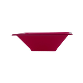 Ciotola Plastica PS Quadrato Fucsia 12x12cm (12 Pezzi)