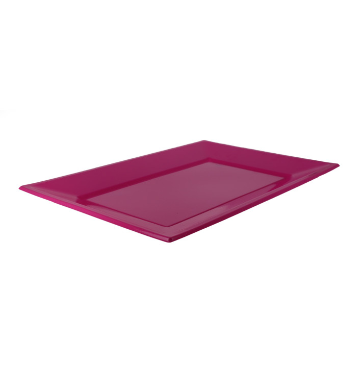 Vassoio Plastica Fucsia 330x225mm (3 Pezzi) Vassoio Plastica Fucsia 330x225mm (3 Pezzi)