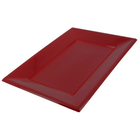 Vassoio Plastica Bordò 330x225mm (25 Pezzi)