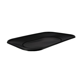 Vassoio di Plastica PP "X-Table" Nero 330x230mm (60 Pezzi)
