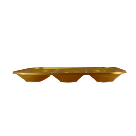 Vassoio di Plastica PP "X-Table" 3C Oro 330x230mm (2 Pezzi)