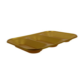 Vassoio di Plastica PP "X-Table" 3C Oro 330x230mm (2 Pezzi)