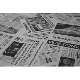 Tovaglia Carta Rotolo "Stampa" Bianco 1,2x100m 37g (1 Unità)