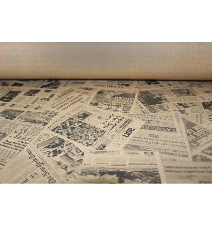 Tovaglia Carta Rotolo "Stampa" Kraft 1,2x100m 37g (1 Unità) Tovaglia Carta Rotolo "Stampa" Kraft 1,2x100m 37g (1 Unità)