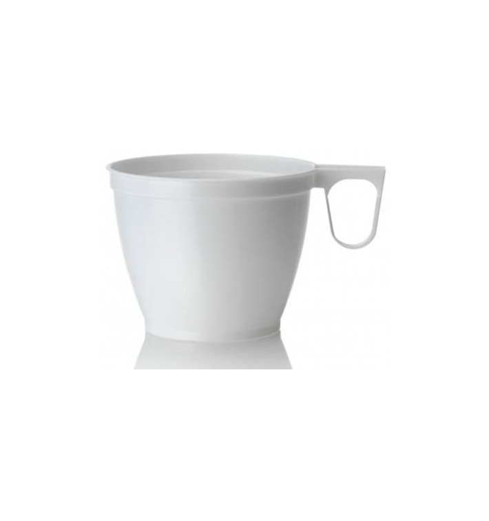 Tazze di Plastica Bianco 180ml (50 Pezzi) Tazze di Plastica Bianco 180ml (50 Pezzi)