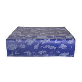 Tovaglia di Carta Taglio 1x1m "Blu Frutto di Mare" 37g (400 Pezzi)