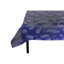 Tovaglia di Carta Taglio 1x1m "Blu Frutto di Mare" 37g (400 Pezzi)