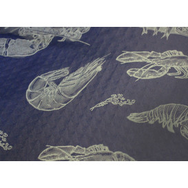 Tovaglia di Carta Taglio 1x1m "Blu Frutto di Mare" 37g (400 Pezzi)
