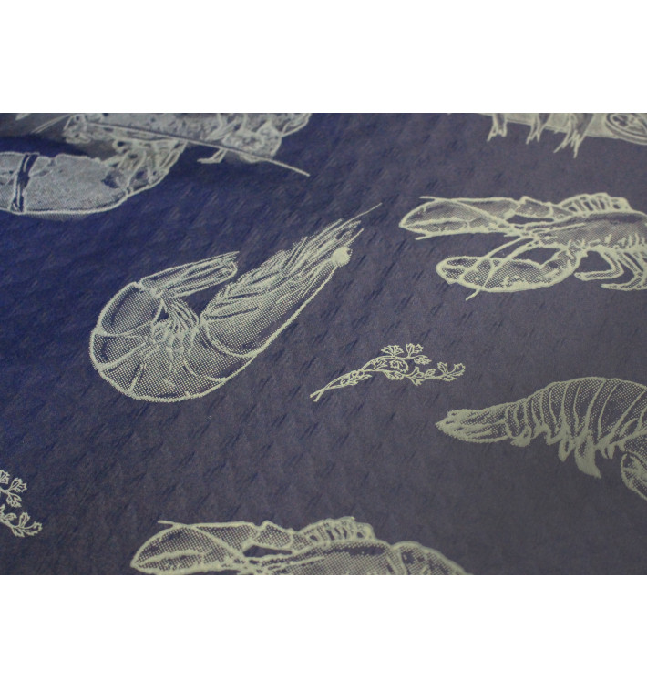 Tovaglia di Carta Taglio 1x1m "Blu Frutto di Mare" 37g (400 Pezzi) Tovaglia di Carta Taglio 1x1m "Blu Frutto di Mare" 37g (400 Pezzi)
