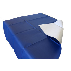 Tovaglia di Carta Taglio 1x1 Metro Blu 40g (400 Pezzi)