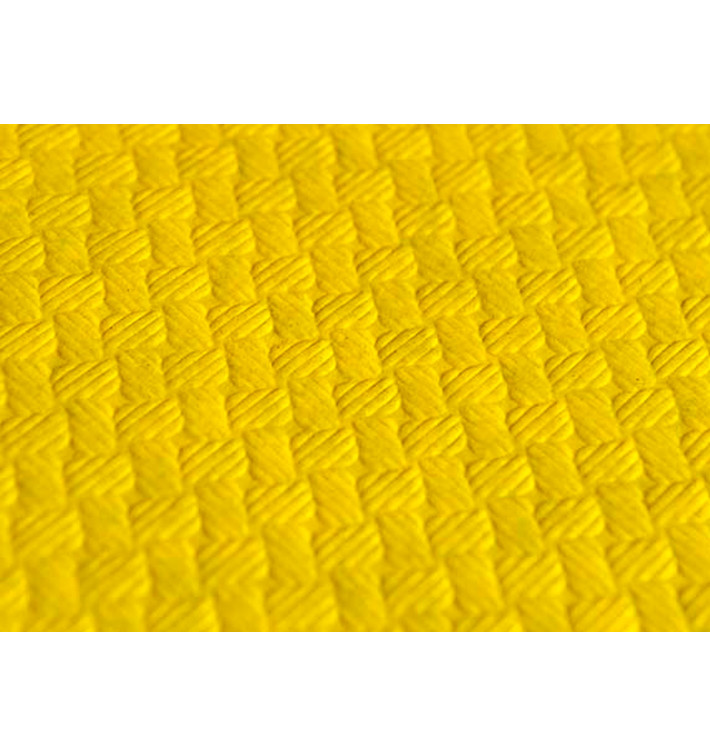 Tovaglia di Carta Taglio 1x1 Metro Giallo 40g (400 Pezzi) Tovaglia di Carta Taglio 1x1 Metro Giallo 40g (400 Pezzi)
