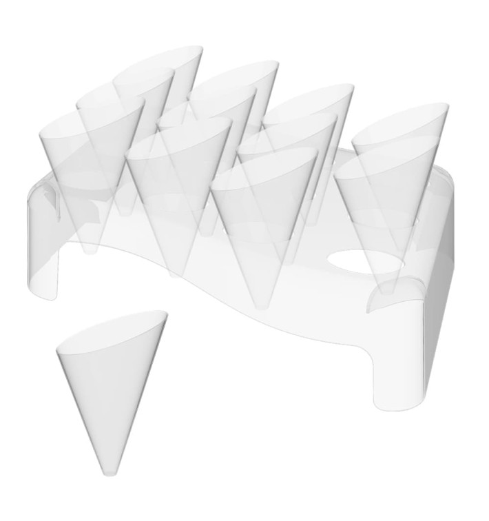 Coni Slice 55ml con Stand di Plastica 180x260mm (20 Unità) Coni Slice 55ml con Stand di Plastica 180x260mm (20 Unità)