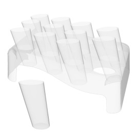 Coni Clear 75ml con Stand di Plastica 180x260mm (20 Unità)