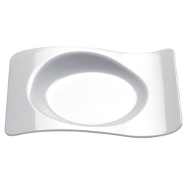 Piatto Degustazione Forma Bianco 8,0x6,6 cm (50 Pezzi)