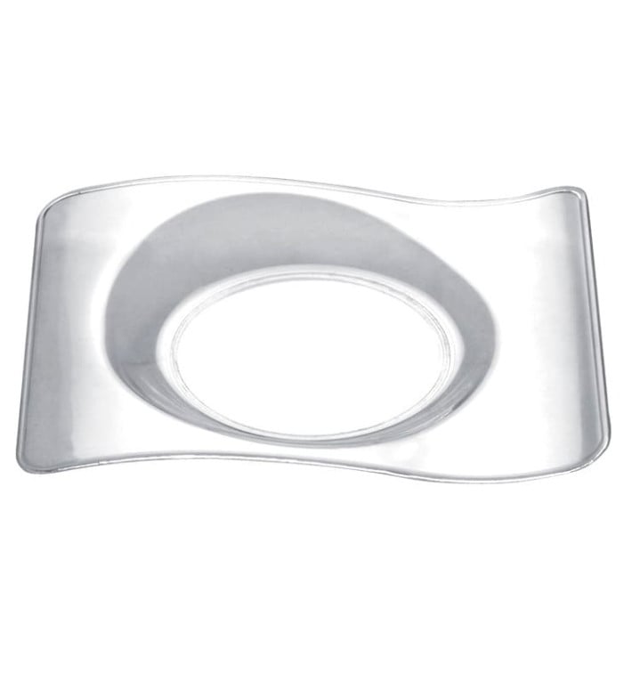Piatto Degustazione Forma Transp. 8,0x6,6 cm (50 Pezzi) Piatto Degustazione Forma Transp. 8,0x6,6 cm (50 Pezzi)