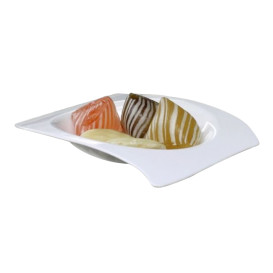 Piatto Degustazione "Flat" Bianco 8x6,6 cm (500 Pezzi)