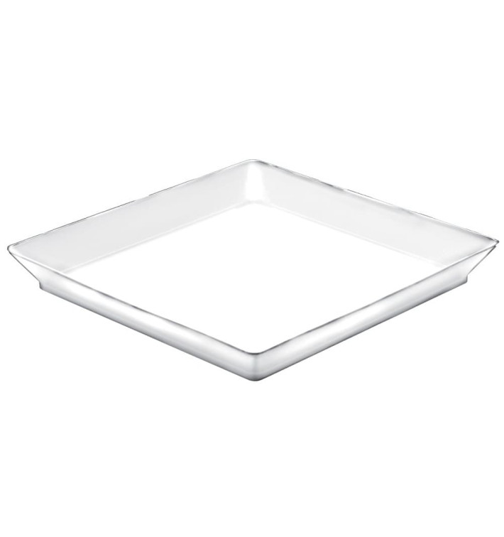 Vassoio Degustazione Medium Bianco 13x13 cm (12 Pezzi) Vassoio Degustazione Medium Bianco 13x13 cm (12 Pezzi)