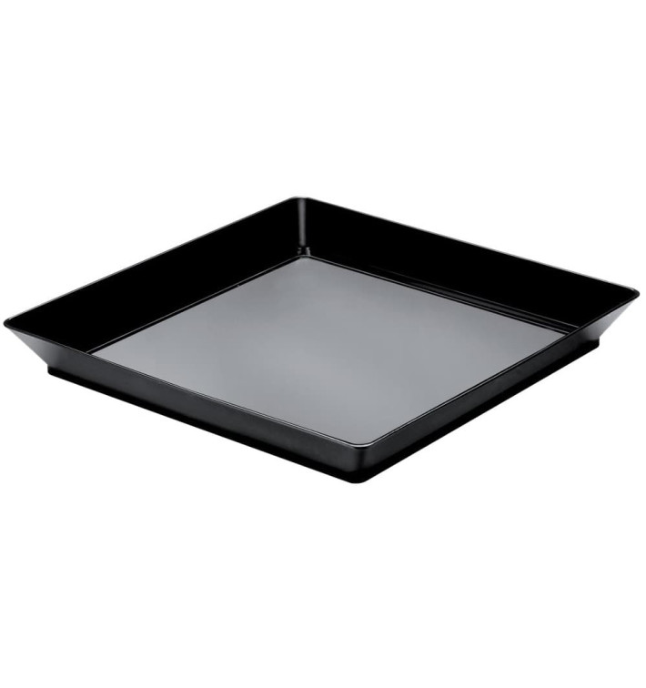 Vassoio Degustazione Medium Nero 13x13 cm (12 Pezzi) Vassoio Degustazione Medium Nero 13x13 cm (12 Pezzi)