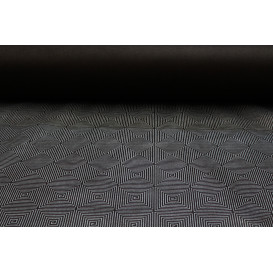 Tovaglia Rotolo Non Tessuto Nero "Spirale" 1,2x50m 50g (1 Unità)