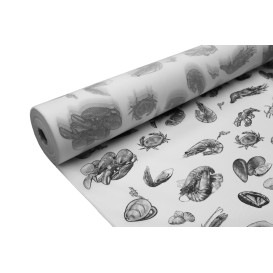 Tovaglia Rotolo Non Tessuto "Frutto di Mare" 1,2x50m 50g (6 Pezzi)