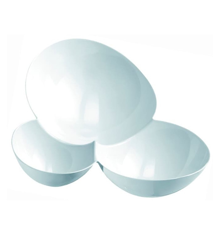 Ciotola di Plastica Molecola Degustazione Bianco 100ml (25 Pezzi) Ciotola di Plastica Molecola Degustazione Bianco 100ml (25 Pezzi)