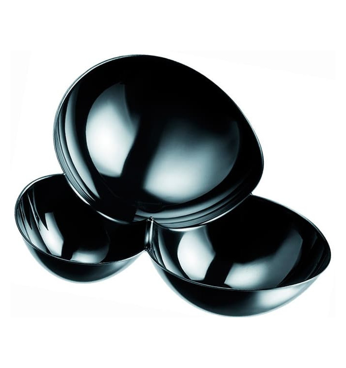 Ciotola di Plastica Molecola Degustazione Nero 100ml (25 Pezzi) Ciotola di Plastica Molecola Degustazione Nero 100ml (25 Pezzi)