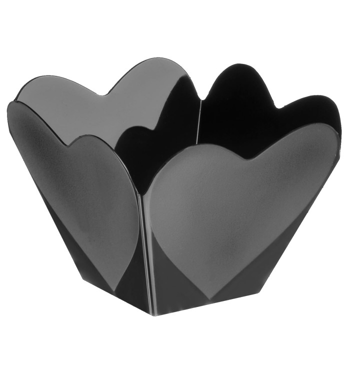 Ciotola di Plastica Degustazione "Cupido" Nero 68 ml (25 Pezzi) Ciotola di Plastica Degustazione "Cupido" Nero 68 ml (25 Pezzi)