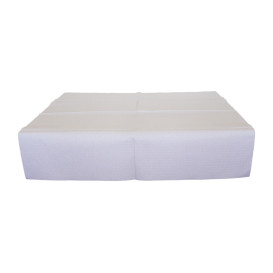 Tovaglia di Carta Taglio 1x1m Bianco 40g (480 Pezzi)