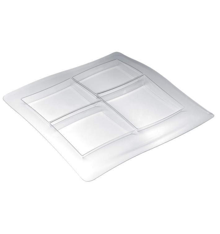 Vassoio Food Poker 4 Scomp. 360x360mm (12 Pezzi) Vassoio Food Poker 4 Scomp. 360x360mm (12 Pezzi)